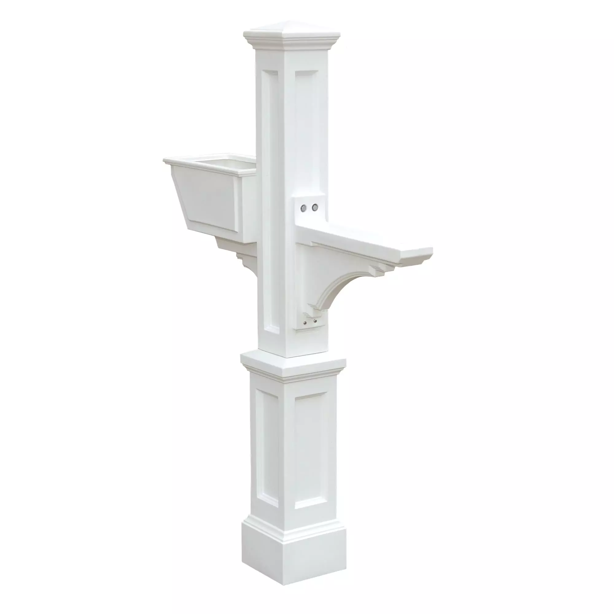 Westbrook Mayne Mailbox Post Polymer 4 X 4 White 3 Westbrook Mayne Mailbox Post Polymer 4 X 4 White