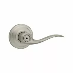 Tustin Door Kwikset Handle Nickel Satin Universal Signature Privacy