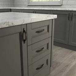 Allen + Roth Drawer Pull Arch Handle Bronze 3-In Center To Center Aged