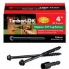 Fastenmaster Wood Hex-Head Screw Lag Screw 4-In Exterior Ecoat Structural Black -Schlage Trade 00628856