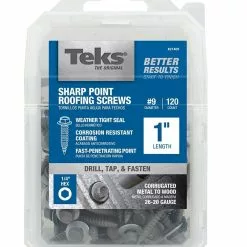 Tek Screw Zinc-Plated (120-Count) X 1-In #9 Self-Drilling Roofing