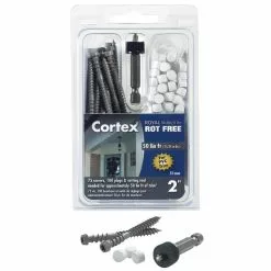 Fastenmaster Ft Coverage Fastener Royal Rot Free Cortex 50-Lin (75-Count) Self-Drilling Concealed Screw Hidden White