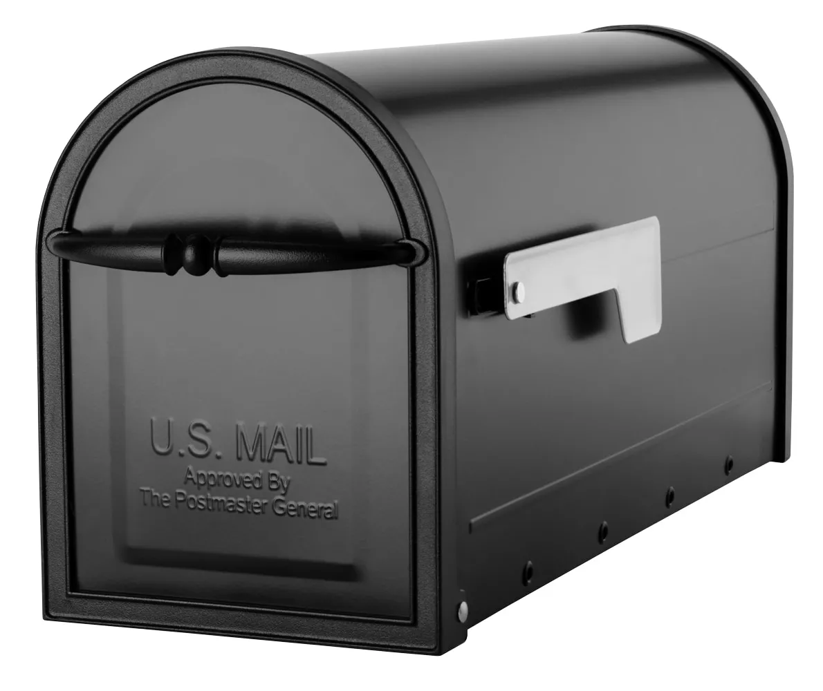 Mailbox Post Mount Metal (401-999-Cu In) Standard Black Architectural 3 Mailbox Post Mount Metal (401-999-Cu In) Standard Black Architectural