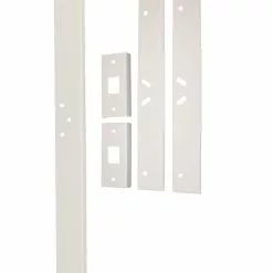 Set Kit Door Jamb Armor (White) Combo Max Security Repair