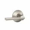 Door Handle Latitude F10 Nickel Satin Universal Schlage Passage 2 Door Handle Latitude F10 Nickel Satin Universal Schlage Passage -Schlage Trade 01198737