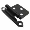 Cabinet Hinge 2-Pack Flush Self-Closing Style Selection Matte Black -Schlage Trade 02399673