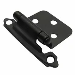 Cabinet Hinge 2-Pack Flush Self-Closing Style Selection Matte Black