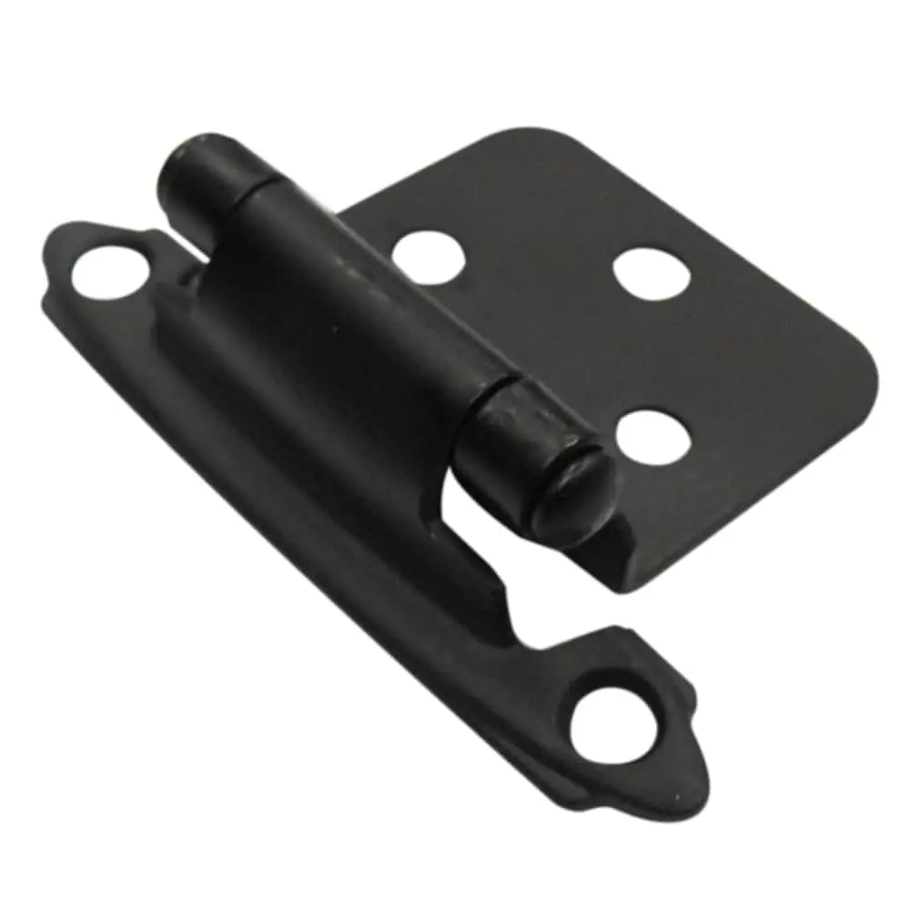 Cabinet Hinge 2-Pack Flush Self-Closing Style Selection Matte Black 3 Cabinet Hinge 2-Pack Flush Self-Closing Style Selection Matte Black