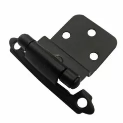 Cabinet Hinge 2-Pack Flush Self-Closing Style Selection Matte Black