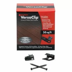 Fastenmaster Fastener Coverage Clip Versaclip 50-Sq Ft (90-Count) Self-Drilling Hidden Black