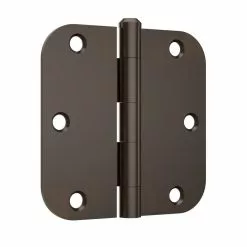 Door Hinge 5/8-In 3-1/2-In (12-Pack) Mortise Gatehouse Radiu Oil-Rubbed