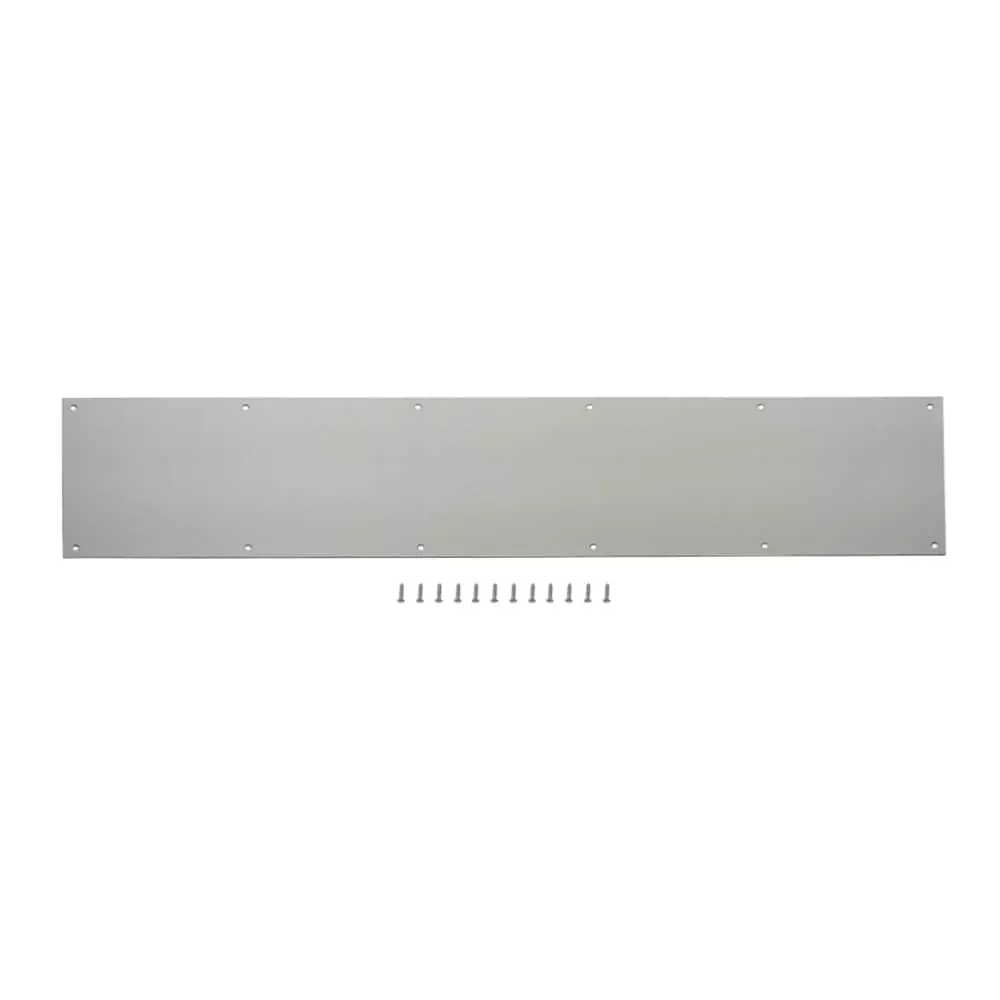 Reliabilt Door Kick Plate Nickel Satin 34-In H 8-In W X 1 Reliabilt Door Kick Plate Nickel Satin 34-In H 8-In W X