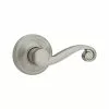 Door Kwikset Handle Nickel Lido Satin Universal Signature Passage -Schlage Trade 03914769