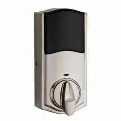Door Keypad Kwikset Lock 913 Nickel Satin Electronic Smartcode Lighted Deadbolt Single Cylinder -Schlage Trade 04129351