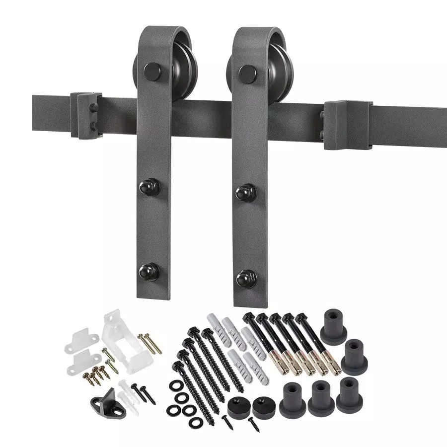 Reliabilt Kit Door Hardware Barn Matte Black 3 Reliabilt Kit Door Hardware Barn Matte Black
