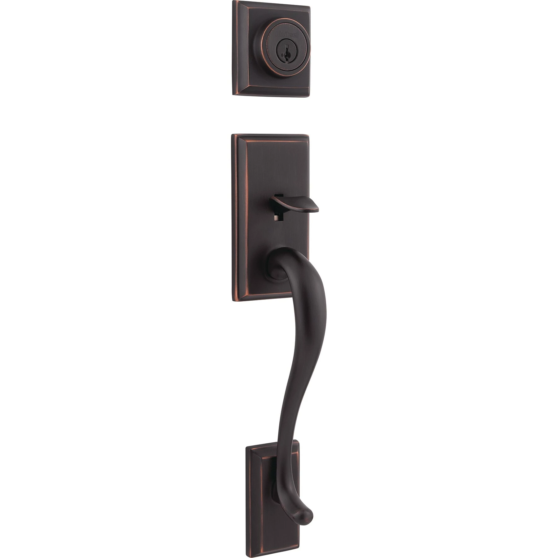 Door Hawthorne Kwikset Smartkey Handleset Bronze Entry Signature Venetian Single-Cylinder Keyed Deadbolt 7 Door Hawthorne Kwikset Smartkey Handleset Bronze Entry Signature Venetian Single-Cylinder Keyed Deadbolt - Image 5