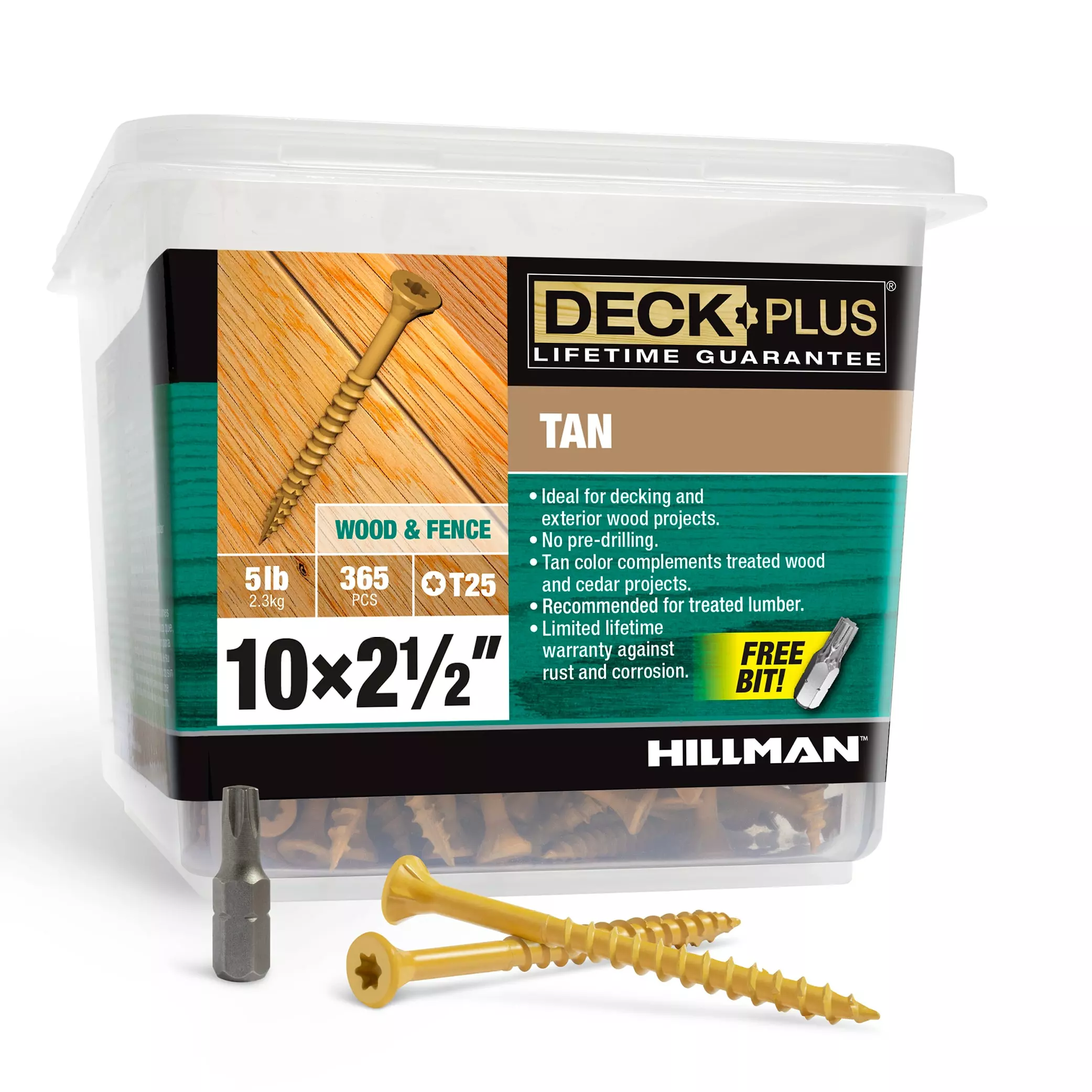 Deck Screw Deck Plu (365) 10 X 2-1/2-In Wood To Wood 3 Deck Screw Deck Plu (365) 10 X 2-1/2-In Wood To Wood