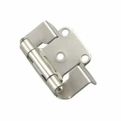 Cabinet Cabinet Hinge Hinge Satin Nickel 1/2-In 2-Pack Flush Self-Closing Style Selection