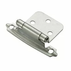 Cabinet Hinge Cabinet Hinge Nickel Satin 10-Pack Self-Closing Flush Style Selection