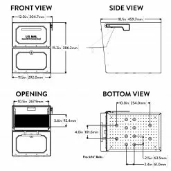 Black Post Mailbox Tribolt Metal Extra Large Mount Locking Oasi Architectural -Schlage Trade 04893417 scaled
