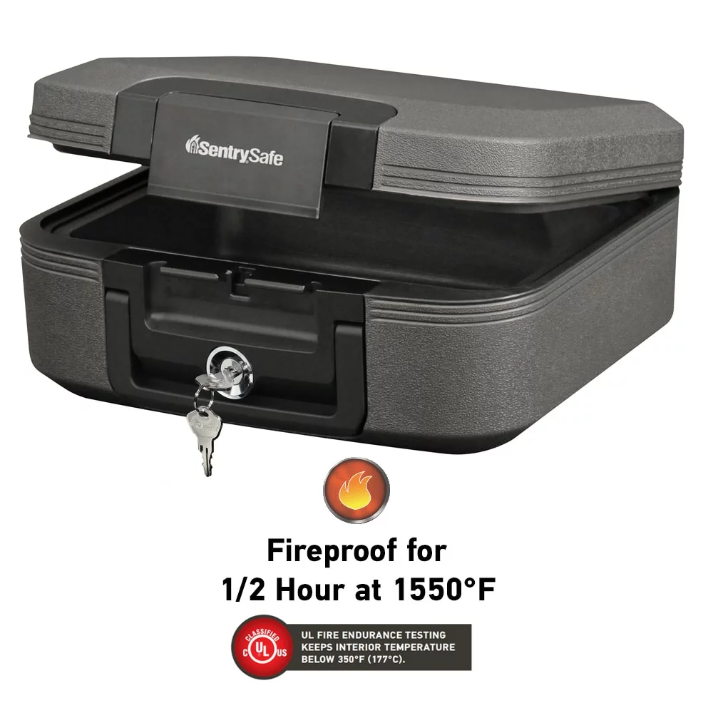 Sentrysafe Chest Safe 0.28-Cu Ft Keyed Waterproof Fire Resistant 4 Sentrysafe Chest Safe 0.28-Cu Ft Keyed Waterproof Fire Resistant - Image 2