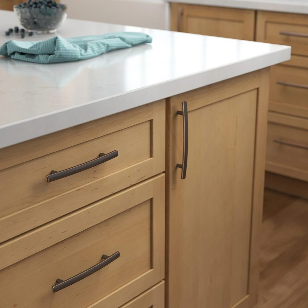 Brainerd Drawer Pull Bar Caroline Copper Bronze 5-1/16-In Center To Center Arch Highlight 4 Brainerd Drawer Pull Bar Caroline Copper Bronze 5-1/16-In Center To Center Arch Highlight - Image 2