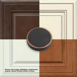 Brainerd Drawer Pull Bar Caroline Copper Bronze 5-1/16-In Center To Center Arch Highlight 13 Brainerd Drawer Pull Bar Caroline Copper Bronze 5-1/16-In Center To Center Arch Highlight -Schlage Trade 05373059