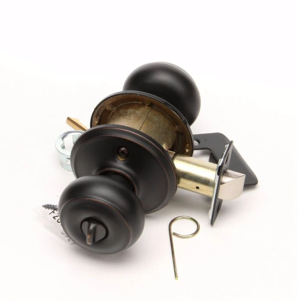 Door Knob Schlage Bronze Keyed Entry No Deadbolt Georgian Aged 7 Door Knob Schlage Bronze Keyed Entry No Deadbolt Georgian Aged - Image 5