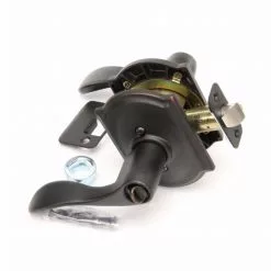 Door Accent Handle Bronze Reversible Keyed Entry Trim Camelot Schlage Aged -Schlage Trade 05452327