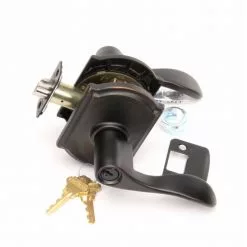 Door Accent Handle Bronze Reversible Keyed Entry Trim Camelot Schlage Aged -Schlage Trade 05452328