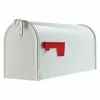 Mailbox Metal White Post Mount Standard Gibraltar Elite 1 Mailbox Metal White Post Mount Standard Gibraltar Elite -Schlage Trade 05493717