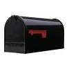 Mailbox Metal Large Elite Black Post Mount Gibraltar 2 Mailbox Metal Large Elite Black Post Mount Gibraltar -Schlage Trade 05493723