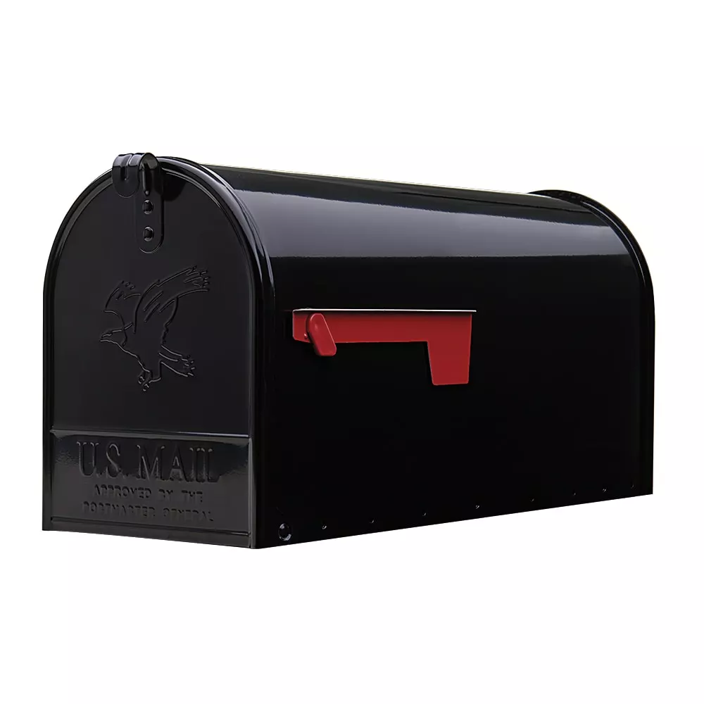 Mailbox Metal Large Elite Black Post Mount Gibraltar 3 Mailbox Metal Large Elite Black Post Mount Gibraltar