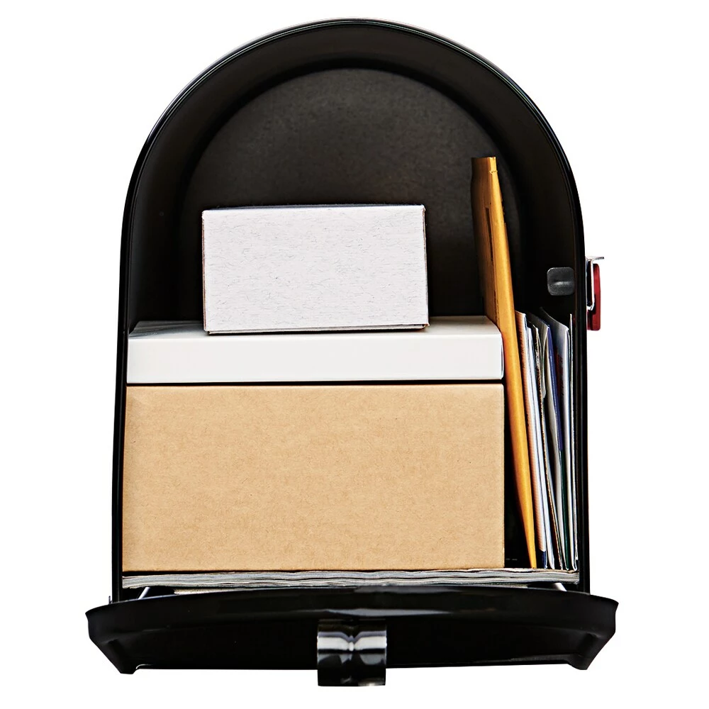 Mailbox Metal Large Elite Black Post Mount Gibraltar 4 Mailbox Metal Large Elite Black Post Mount Gibraltar - Image 2