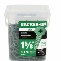 Backer-On Cement Board Star-Drive Screw Zinc-Plated (575-Count) X #9 1-5/8-In Interior