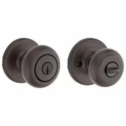 Door Cove Kwikset Knob Bronze Keyed Entry Security Venetian