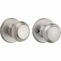 Door Cove Kwikset Knob Nickel Satin Security Passage