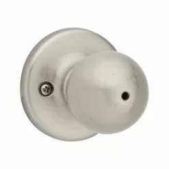 Door Knob Kwikset Nickel Polo Satin Security Privacy