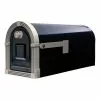 Mailbox Post Mount Nickel Metal Large Brunswick Gibraltar Black/Brushed 2 Mailbox Post Mount Nickel Metal Large Brunswick Gibraltar Black/Brushed -Schlage Trade 07947498