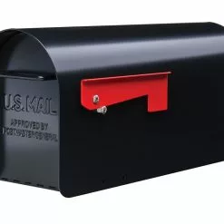 Mailbox Post Mount Metal (401-999-Cu In) Standard Ironside Gibraltar Black