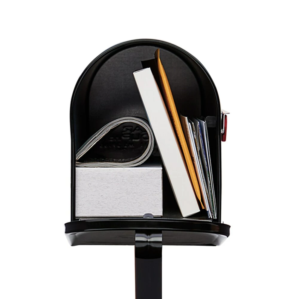 Mailbox To Go Mailbox Metal Black Post Mount Post Gibraltar Standard 4 Mailbox To Go Mailbox Metal Black Post Mount Post Gibraltar Standard - Image 2