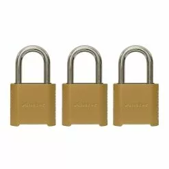 Padlock Zinc 3-Pack 2-In Master Lock Combination