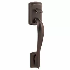 Tustin Avalon Door Kwikset Handleset Bronze Entry Signature Venetian