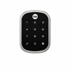 Yale Door Keypad Lock Touchscreen Us15 Sl Nickel Satin Assure Electronic Lighted Security Deadbolt Deadbolt