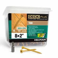 Deck Screw Deck Plu 8 X 2-In (625-Count) Wood To Wood