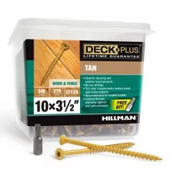 Deck Screw Deck Plu (275-Count) 10 X 3-1/2-In Wood To Wood