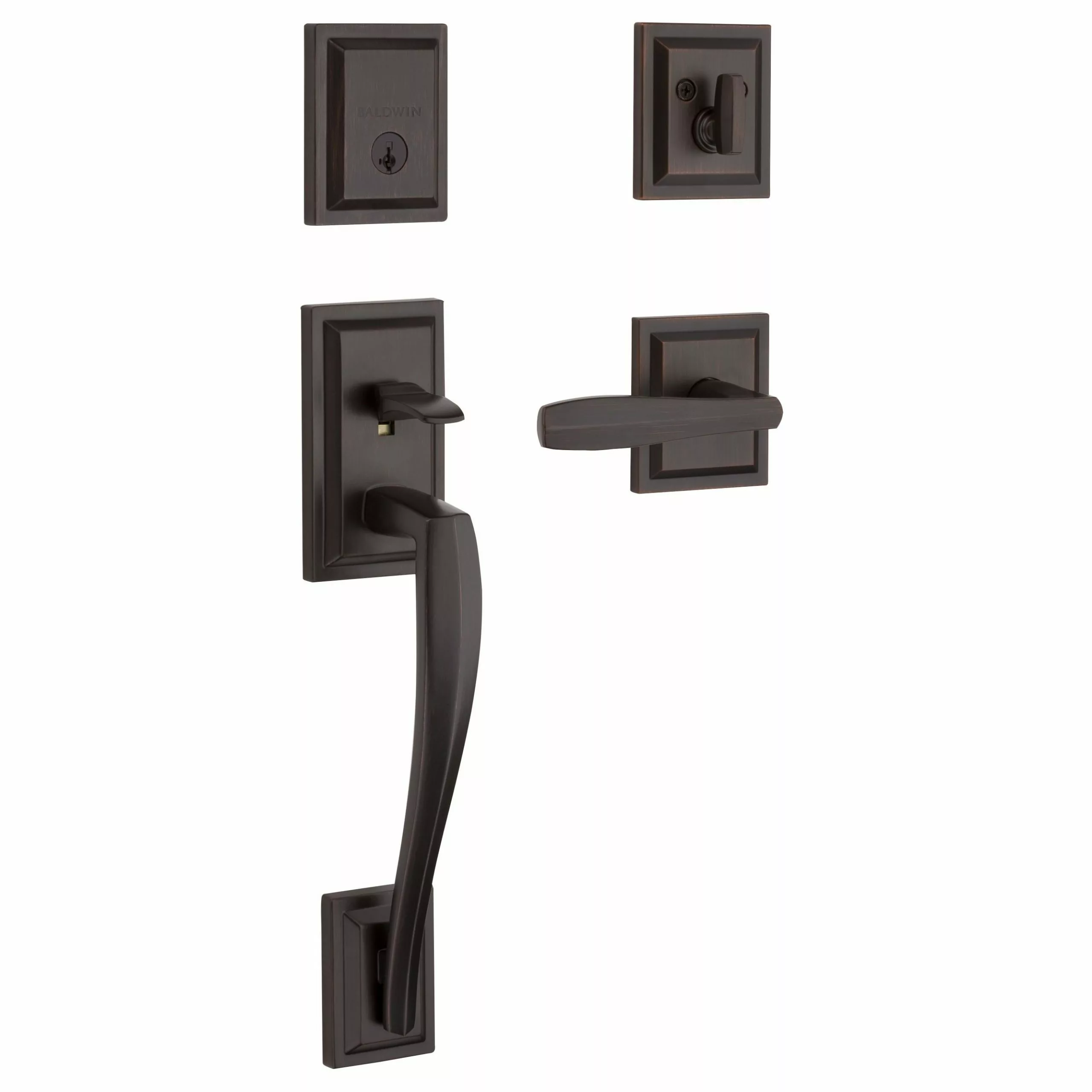 Baldwin Torrey Pine Door Smartkey Handleset Bronze Entry Deadbolt Venetian Single-Cylinder Torrey Prestige 2 Baldwin Torrey Pine Door Smartkey Handleset Bronze Entry Deadbolt Venetian Single-Cylinder Torrey Prestige