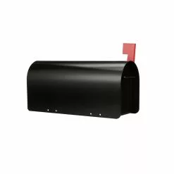Mailbox Post Mount Metal (401-999-Cu In) Standard Ironside Gibraltar Black 11 Mailbox Post Mount Metal (401-999-Cu In) Standard Ironside Gibraltar Black -Schlage Trade 09326903