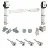 Kit Door Hardware Nickel Steel Satin 72-In Mount Sliding National Top Barn 1 Kit Door Hardware Nickel Steel Satin 72-In Mount Sliding National Top Barn -Schlage Trade 09361251
