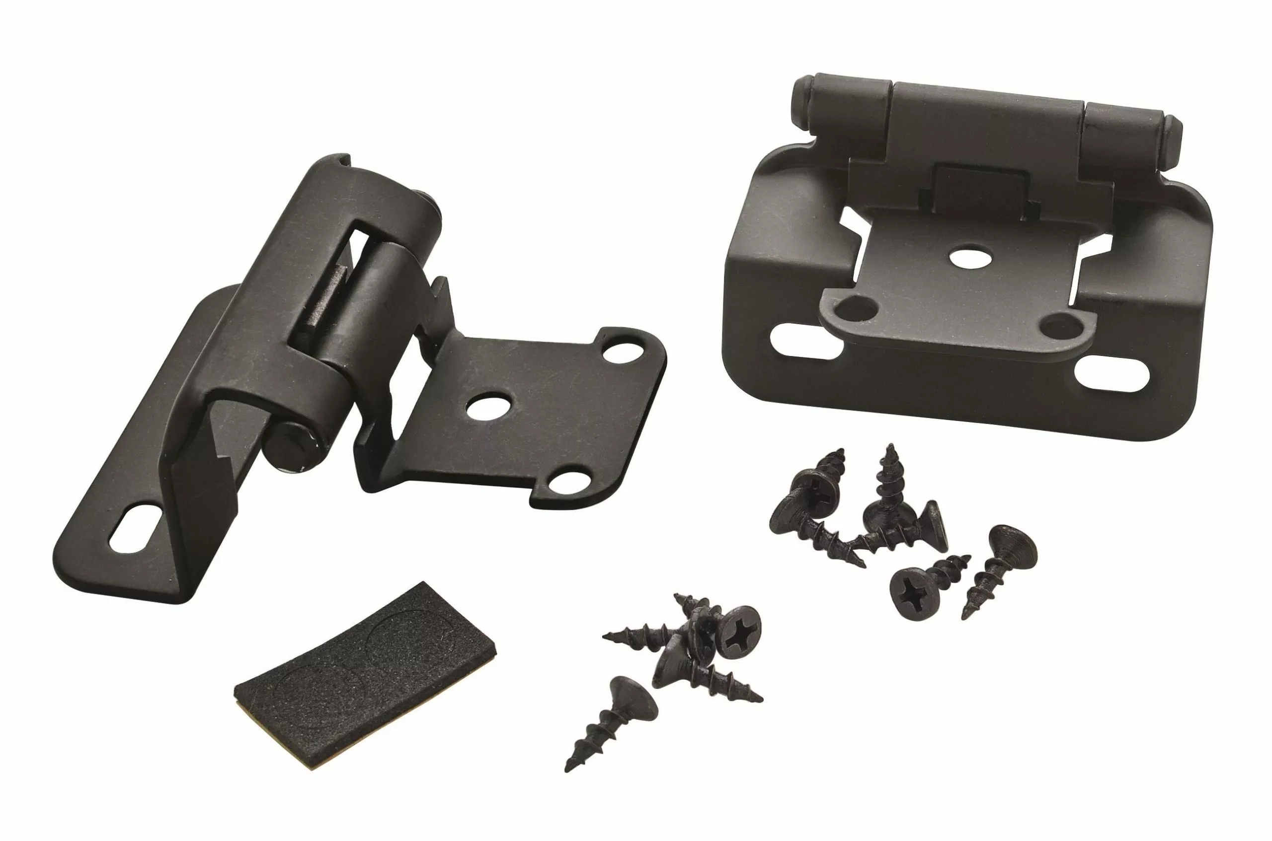 Amerock Cabinet Hinge Cabinet Hinge 1/2-In 2-Pack Flat Overlay Self-Closing Black 3 Amerock Cabinet Hinge Cabinet Hinge 1/2-In 2-Pack Flat Overlay Self-Closing Black